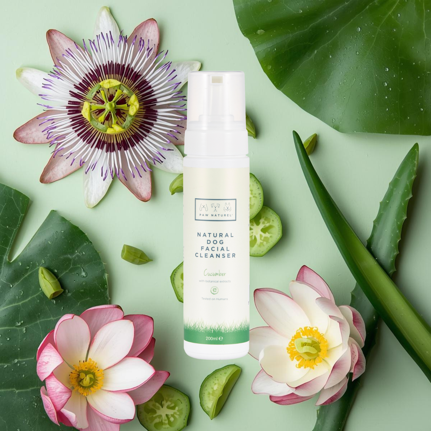 Paw Naturel Natural leave in Cucumber Facial Cleanser 1 Litre Refill