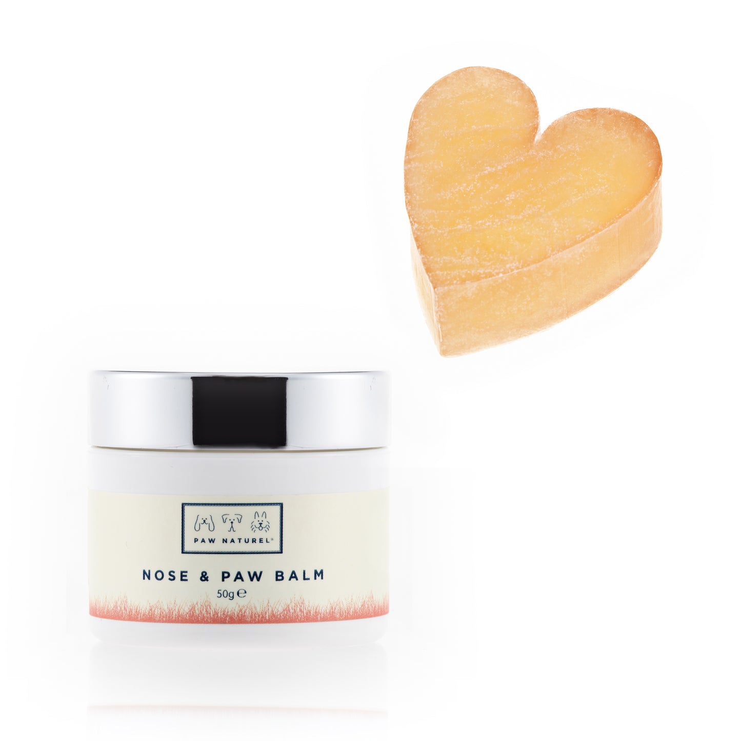 Rub & Scrub Heart shaped scrub + Paw & Nose Balm Combo - Paw Naturel