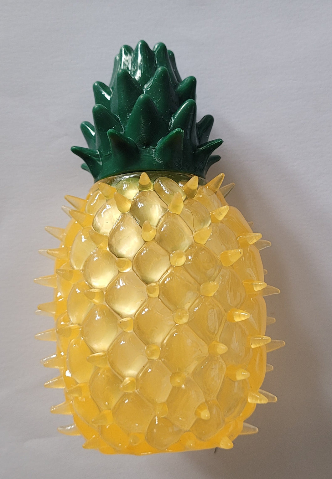 Pineapple freezable and reusable cooling fruit dog toy
