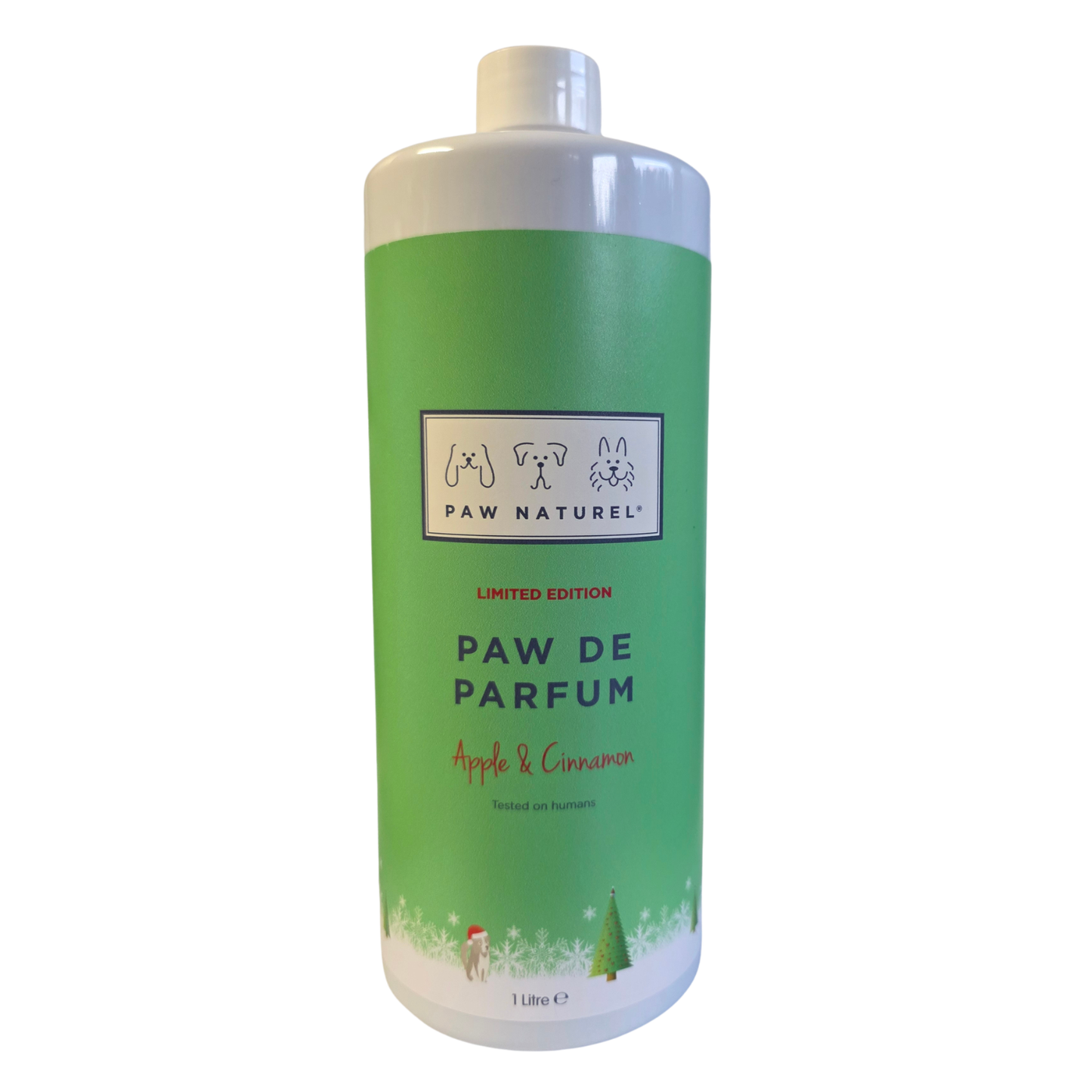 Apple and cinnamon Paw De Parfum dog perfume refill 1 litre bottle by Paw Naturel