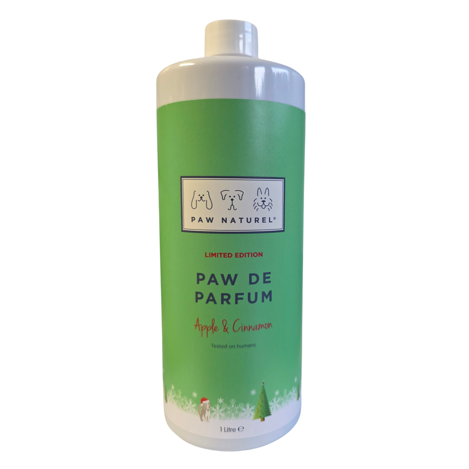 Apple and cinnamon Paw De Parfum dog perfume refill 1 litre bottle by Paw Naturel