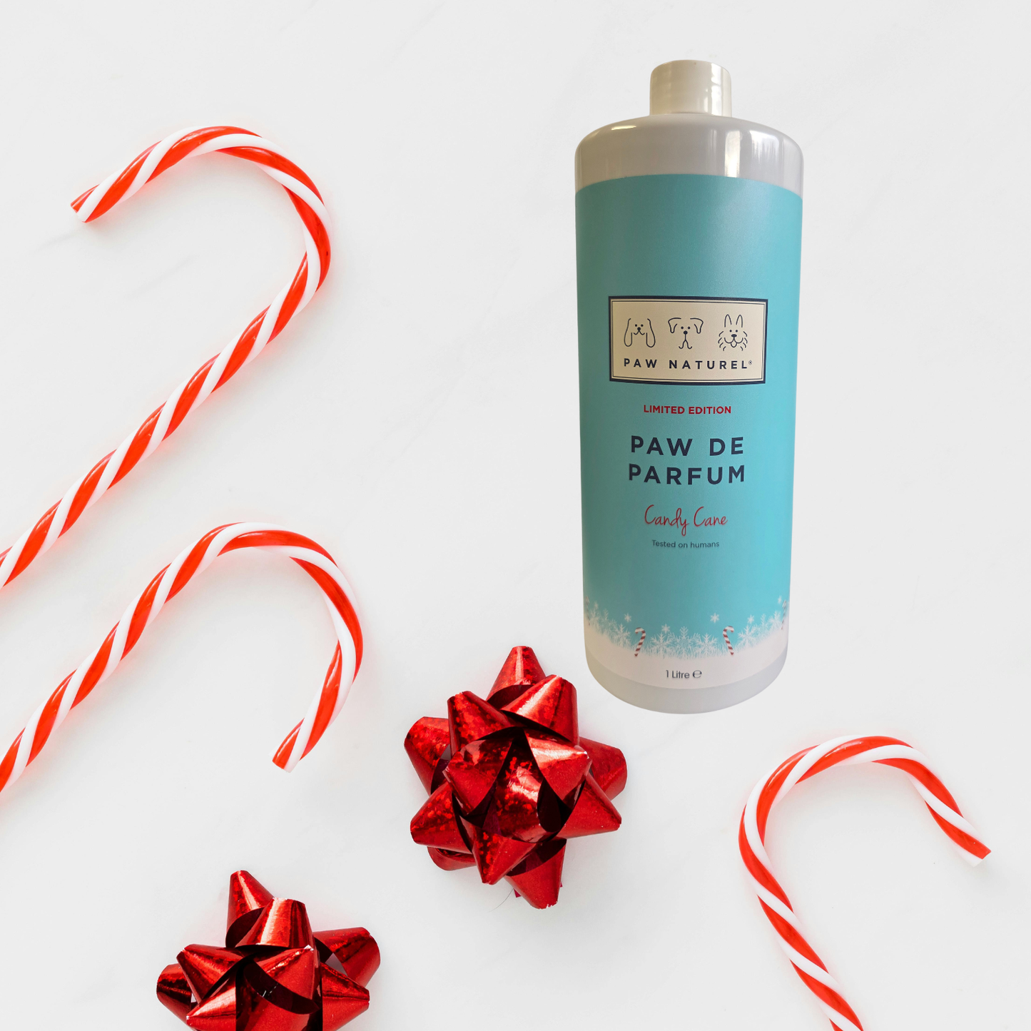 Paw Naturel Christmas Candy Cane Paw De Parfum Dog Cologne 1 litre refill