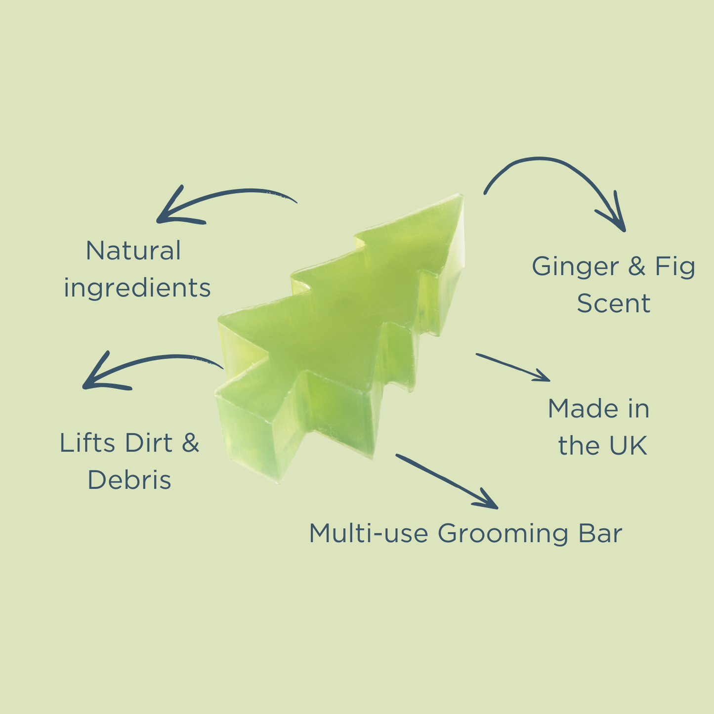 Paw Naturel Ginger & Fig Rub & Scrub – Christmas Tree Cleansing Bar