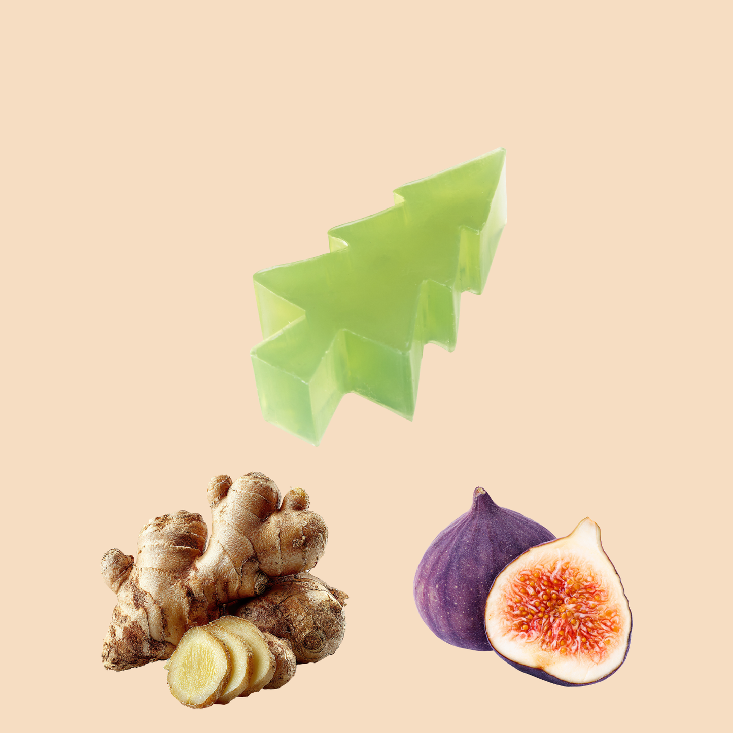 Paw Naturel Ginger & Fig Rub & Scrub – Christmas Tree Cleansing Bar