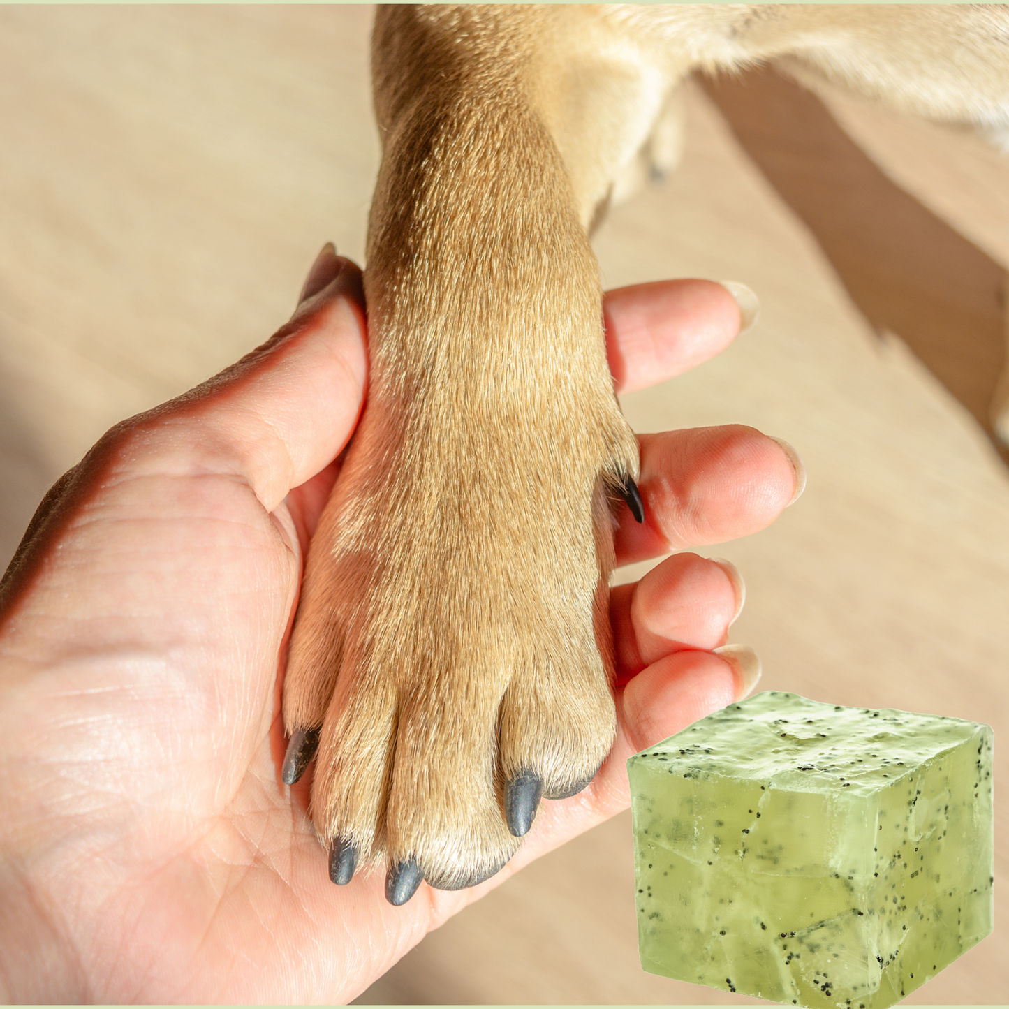 Paw Naturel Natural Peppermint Foot Scrub with poppy seeds