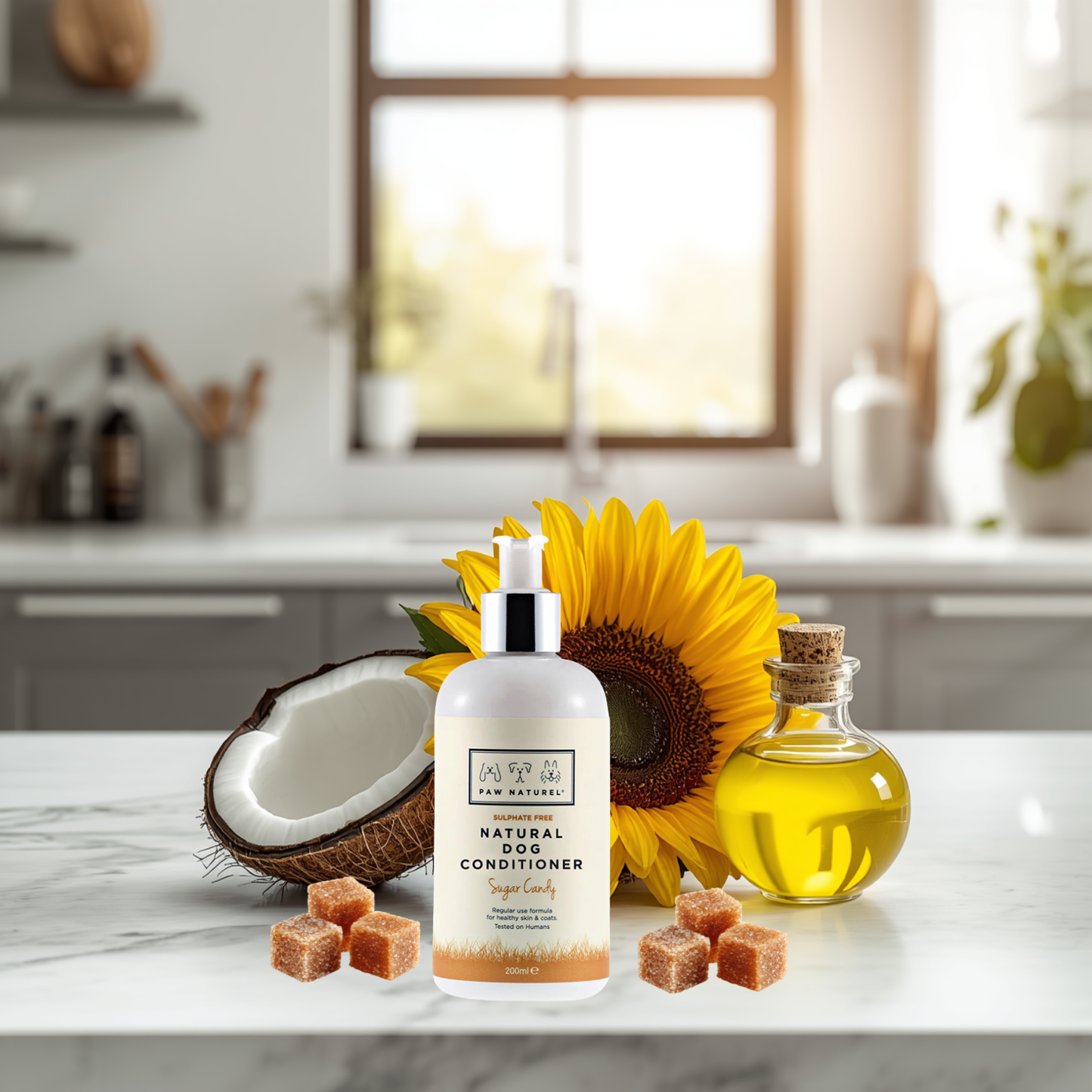 Paw Naturel Sugar Candy Dog Conditioner – Nourishing Coat Conditioner 200ml