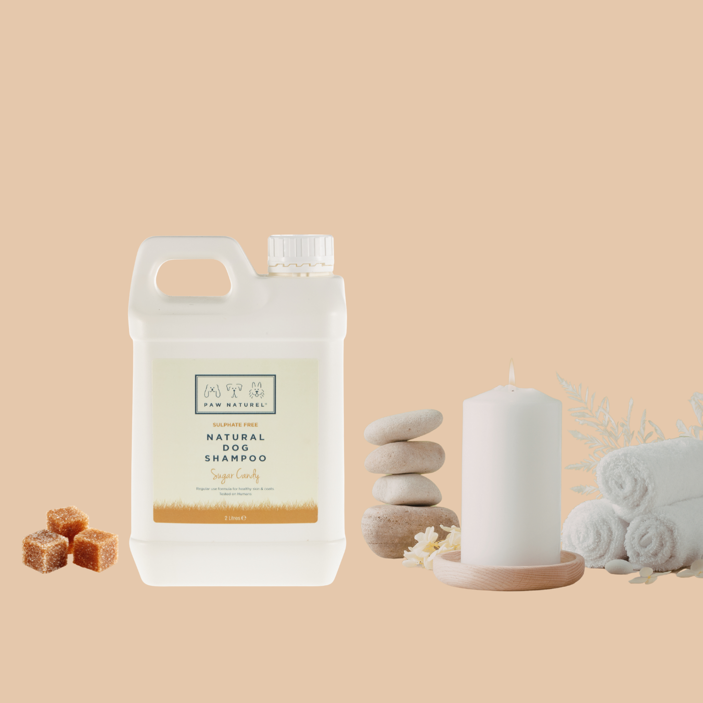 Paw Naturel Sugar Candy Natural Dog Shampoo 2 Litre