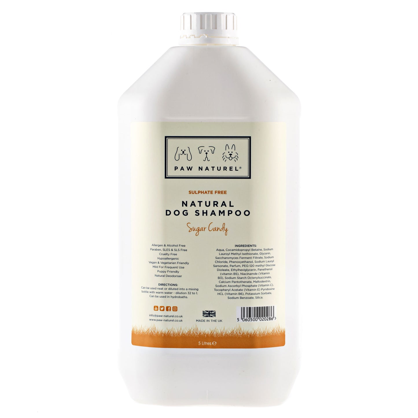 Sugar Candy Natural Dog Shampoo 5 Litre